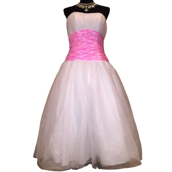 Luxurious Corset Barbie Bow Designer Wedding Evening Cocktail Party Prom Dress - Picture 5 of 16